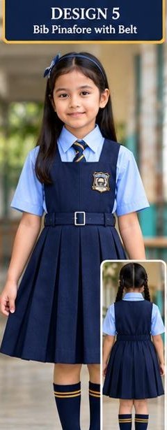 Design 5 Bib Pinafore with Belt